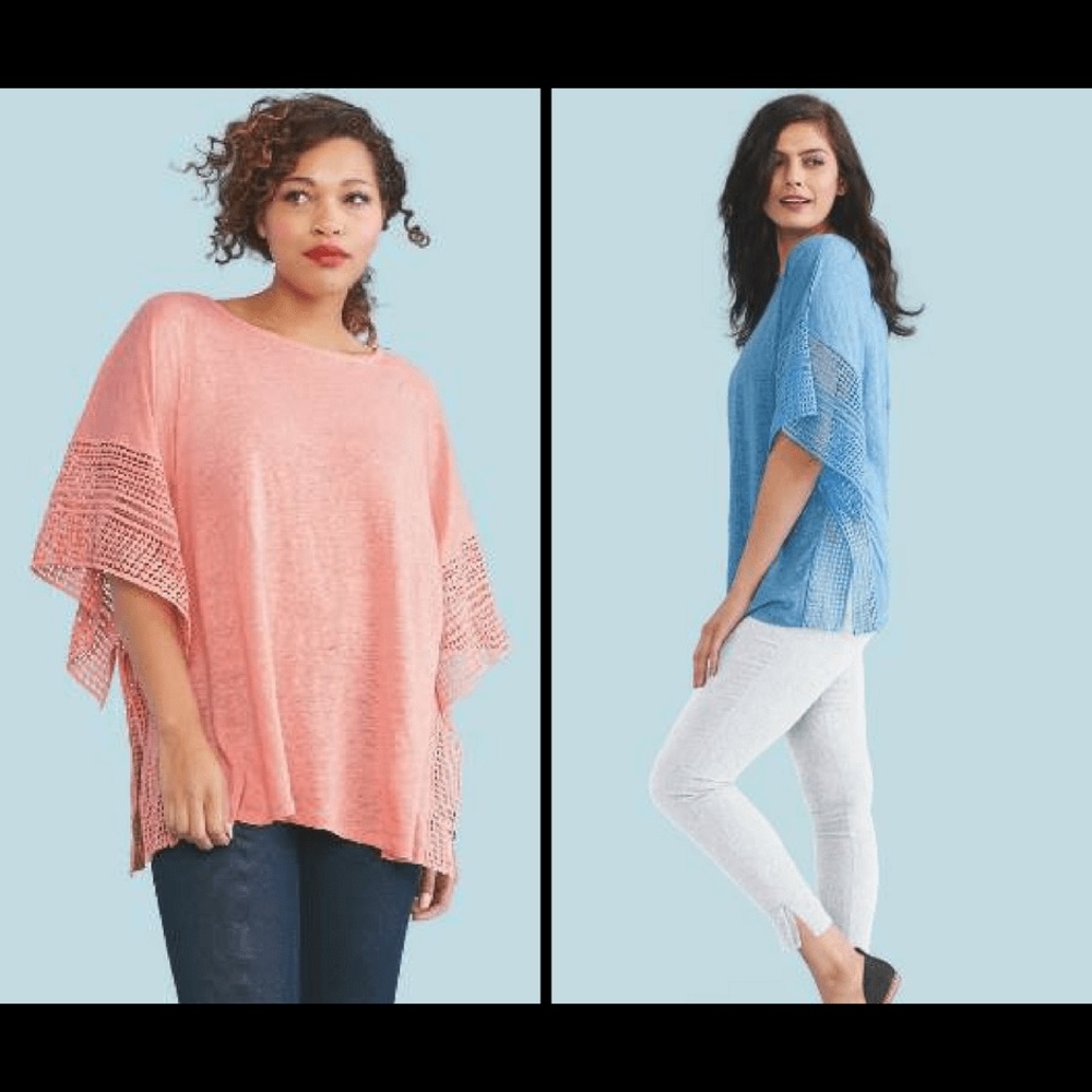 Dolman Lace Tunic Ruby Ribbon XL-3XL